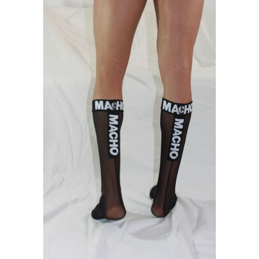 Chaussettes Fétish Semi-Transparentes Noires - Macho - MACHO UNDERWEAR