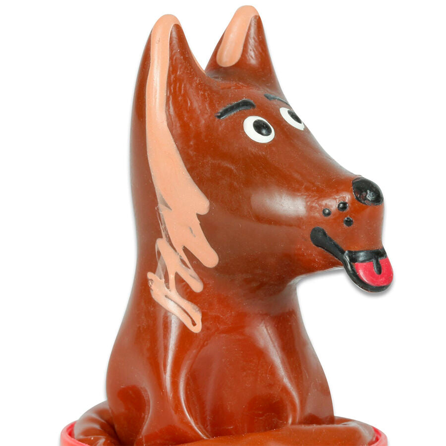 Préservatif Fantaisie Peint Main Forme Chien - Condomerie - CONDOMERIE