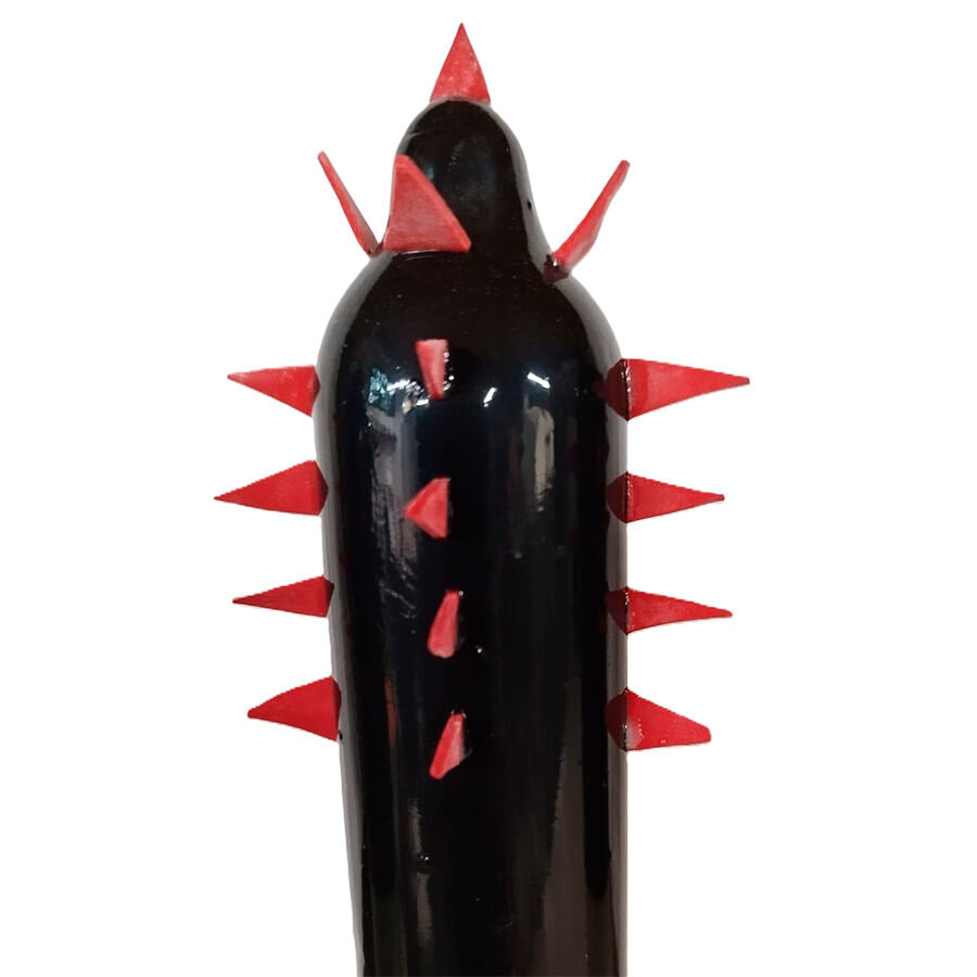 Préservatif Fantaisie Peint Main Cactus Noir XL - Condomerie - CONDOMERIE