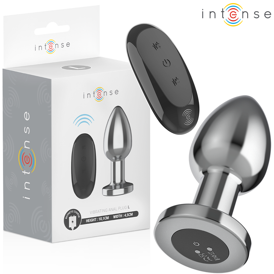 Plug Anal Vibrant Intense Métal Télécommandé Taille L