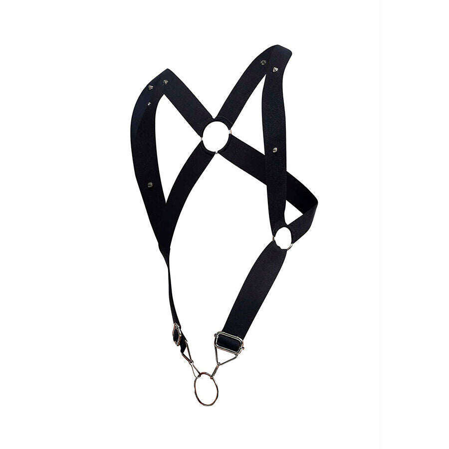 Harnais Dorsal Croisé Noir Dungeon Taille Unique - MaleBasics - MOB