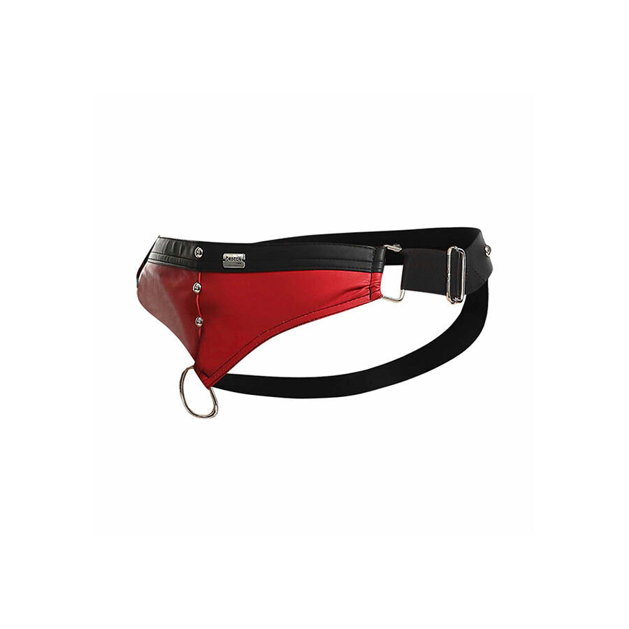 Jockstrap Cockring Dungeon Rouge Clous Métalliques - MOB - MOB