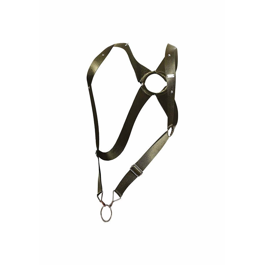 Harnais Masculin Croisé Dungeon Vert Taille Unique - MOB - MOB