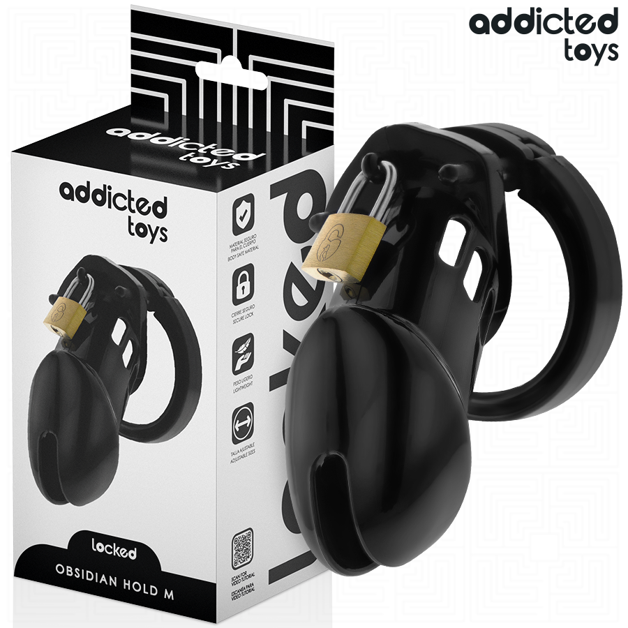 Cage Chasteté Obsidian Hold Taille M - Addicted Toys