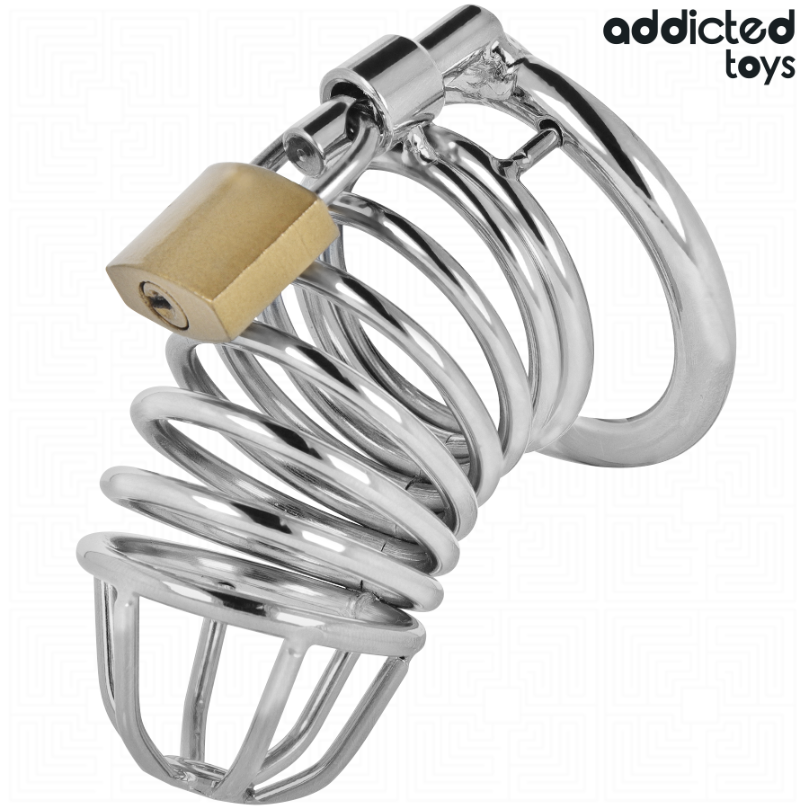 Cage de Chasteté Locked Iron Cell 4cm Taille S - Addicted Toys