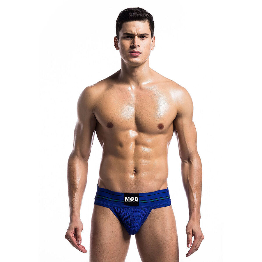 String Homme Classique Bleu Taille L - MOB MaleBasics - MOB
