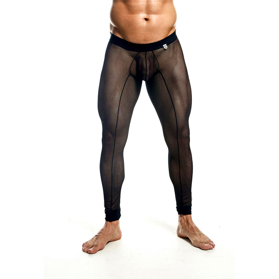 Collants Résille Transparents Noirs Taille L - MOB - MOB