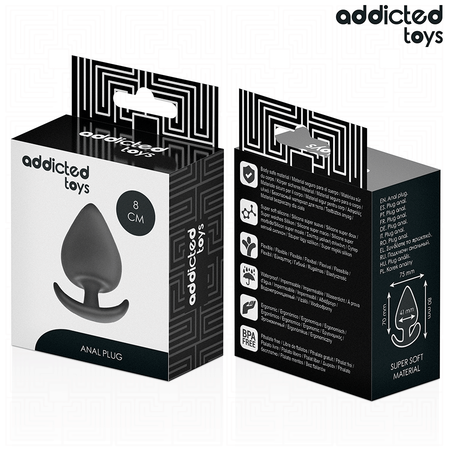 Plug Anal Addicted Toys Taille L 8 cm - Addicted Toys