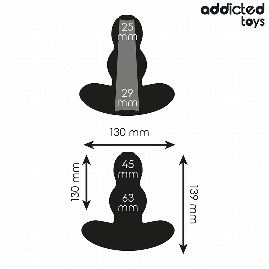 Plug Anal Creux XL 13,9 cm - Addicted Toys