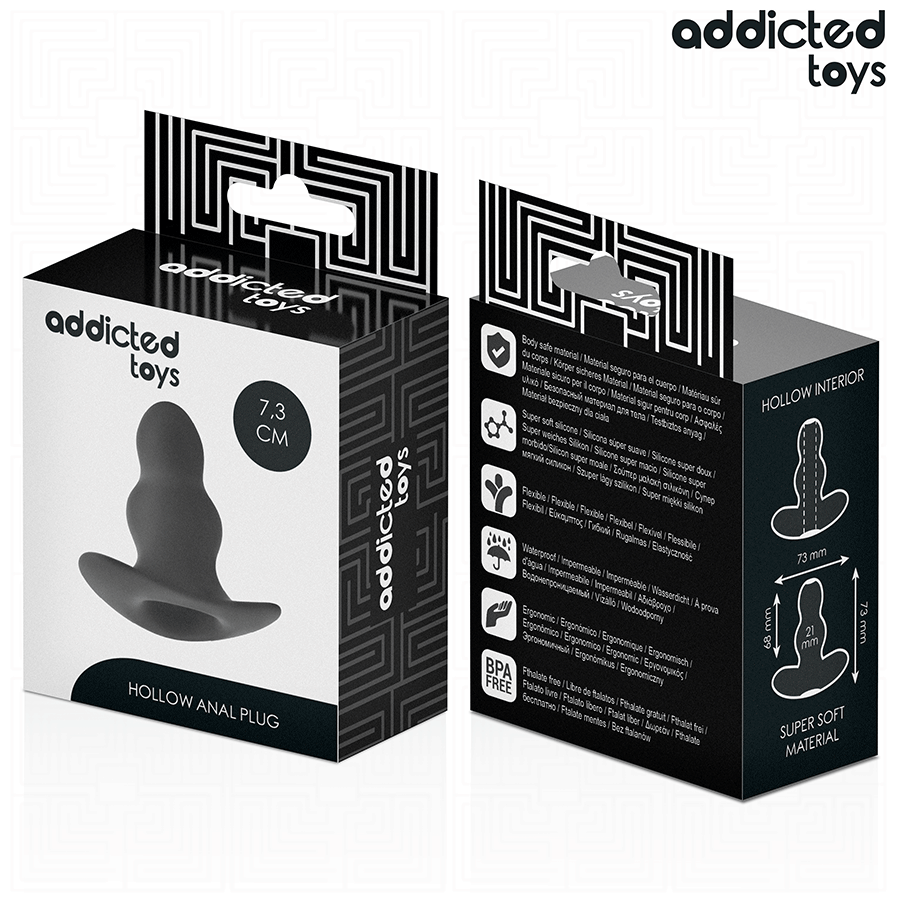 Plug Anal Creux Addicted Toys Taille S 7,3cm - Addicted Toys