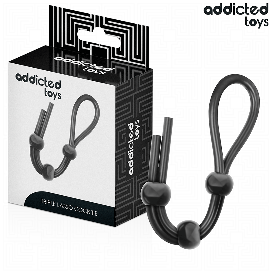 Cockring Corde Silicone Triple Boucle - Addicted Toys