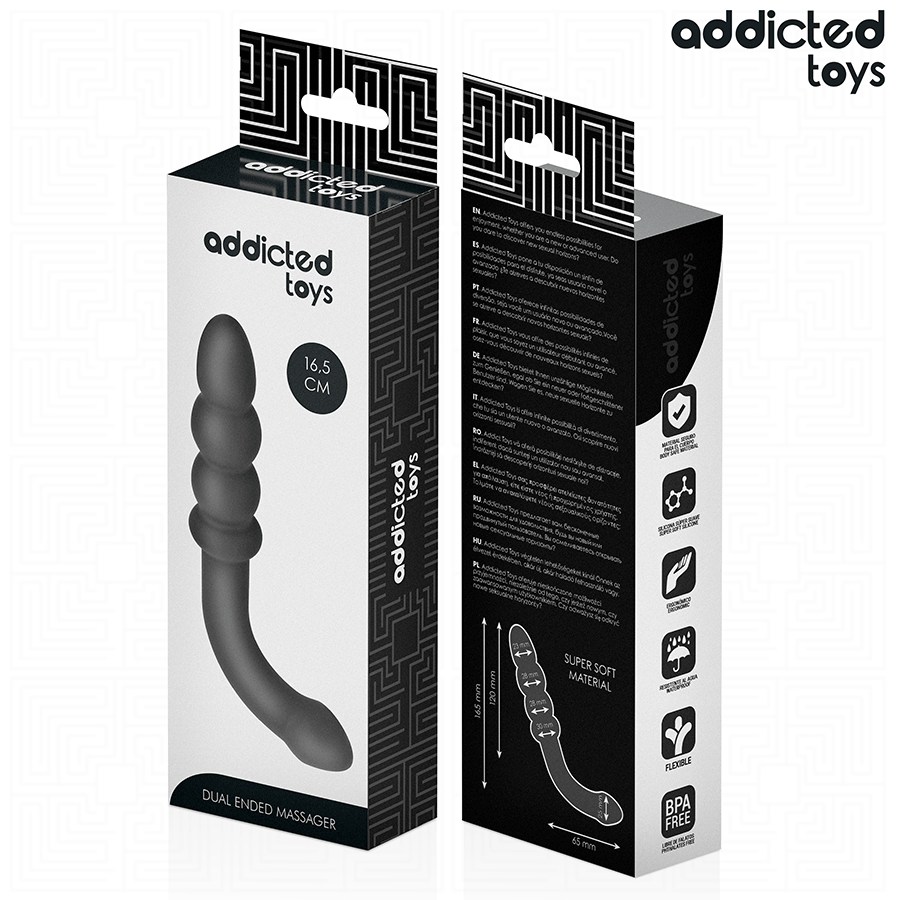 Masseur Anal Double Boules Progressives 16,5 cm - Addicted Toys