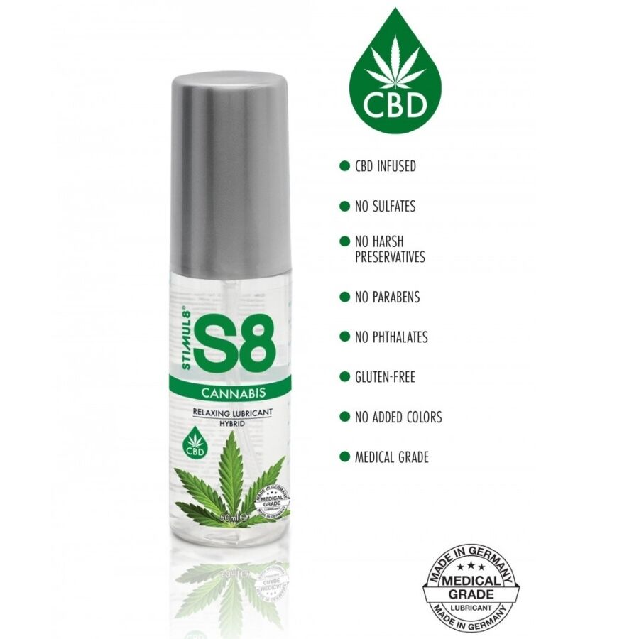 Lubrifiant Hybride Cannabis Stimul8 50ml - S8