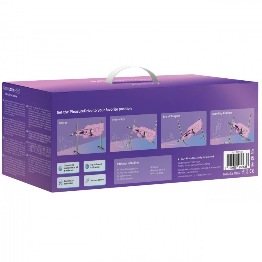 Sex Machine Connectée PleasureDrive avec Gode - Kiiroo