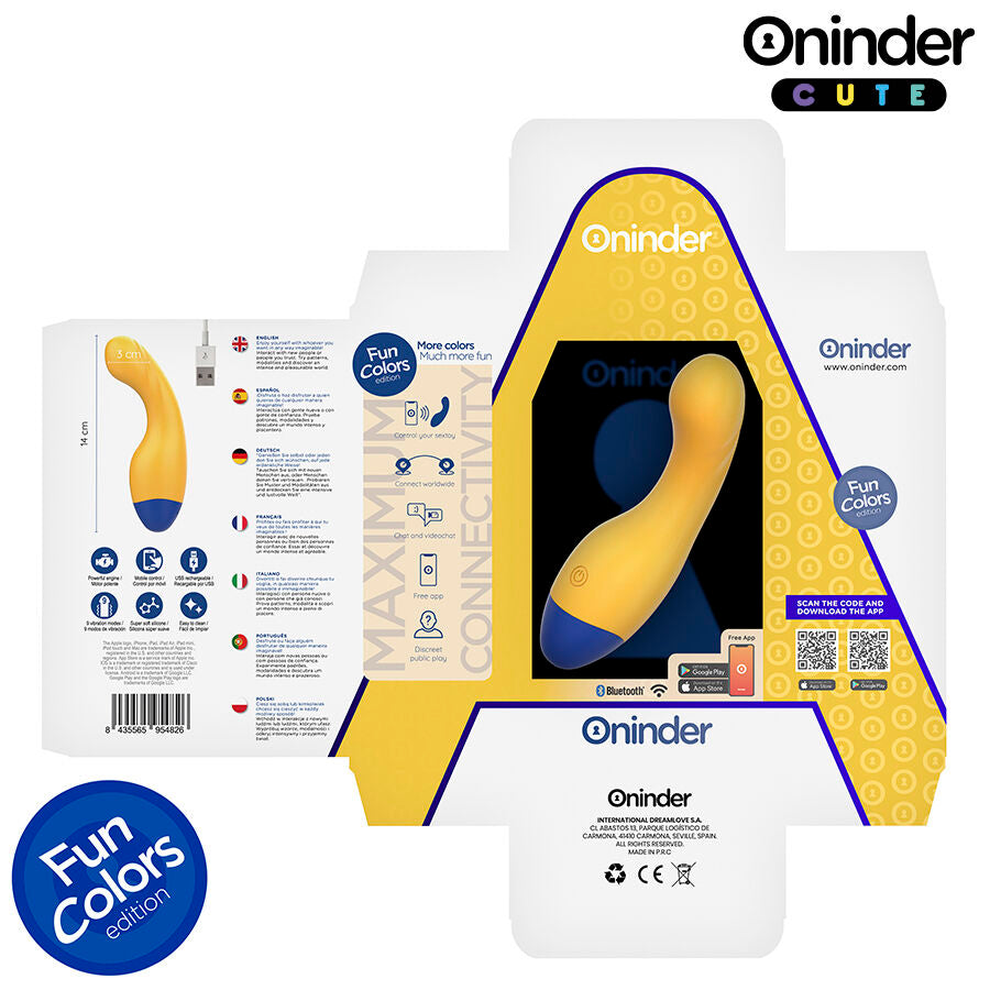 Vibromasseur Oninder Cute Love Buddy Master Jaune - Oninder