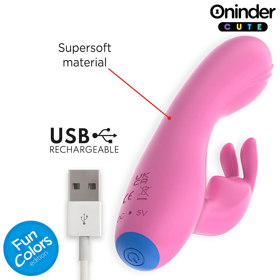 Vibromasseur Rabbit Love Bunny Rose - Oninder Cute