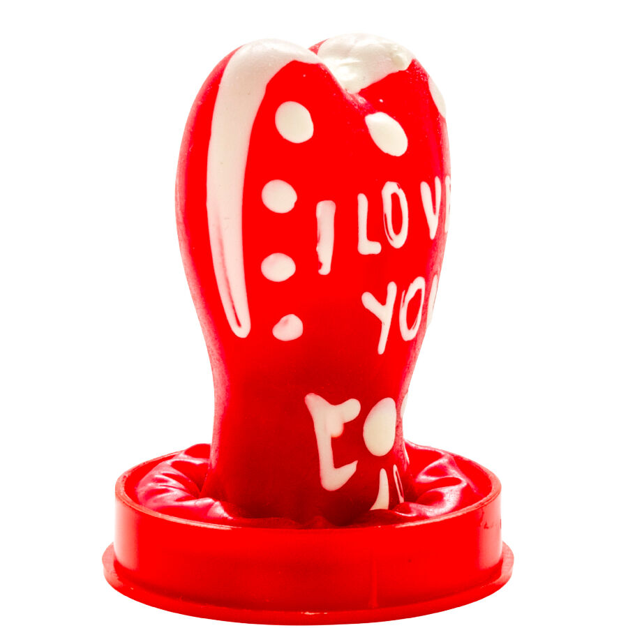 Préservatif Fantaisie Je t'Aime Coeur Modèle 1 - Condomerie - CONDOMERIE