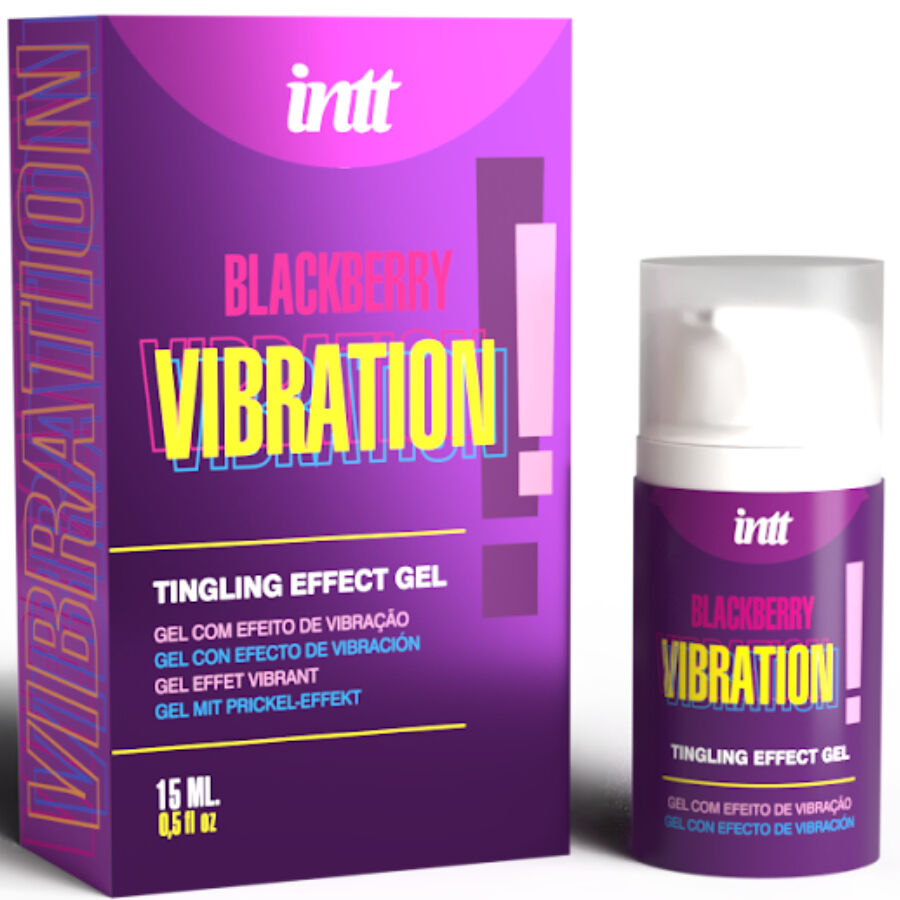 Gel Stimulant Vibrant Kissable Saveur Mûre - Intt