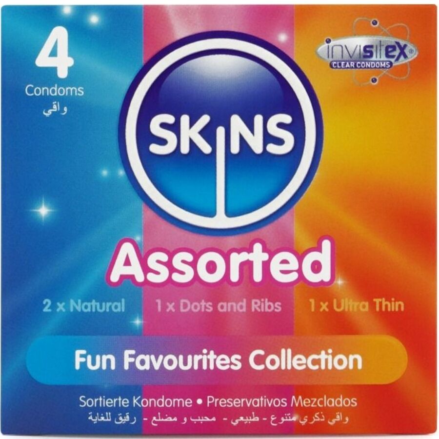 Pack Préservatifs Premium Assortis x4 Vanille - Skins - SKINS
