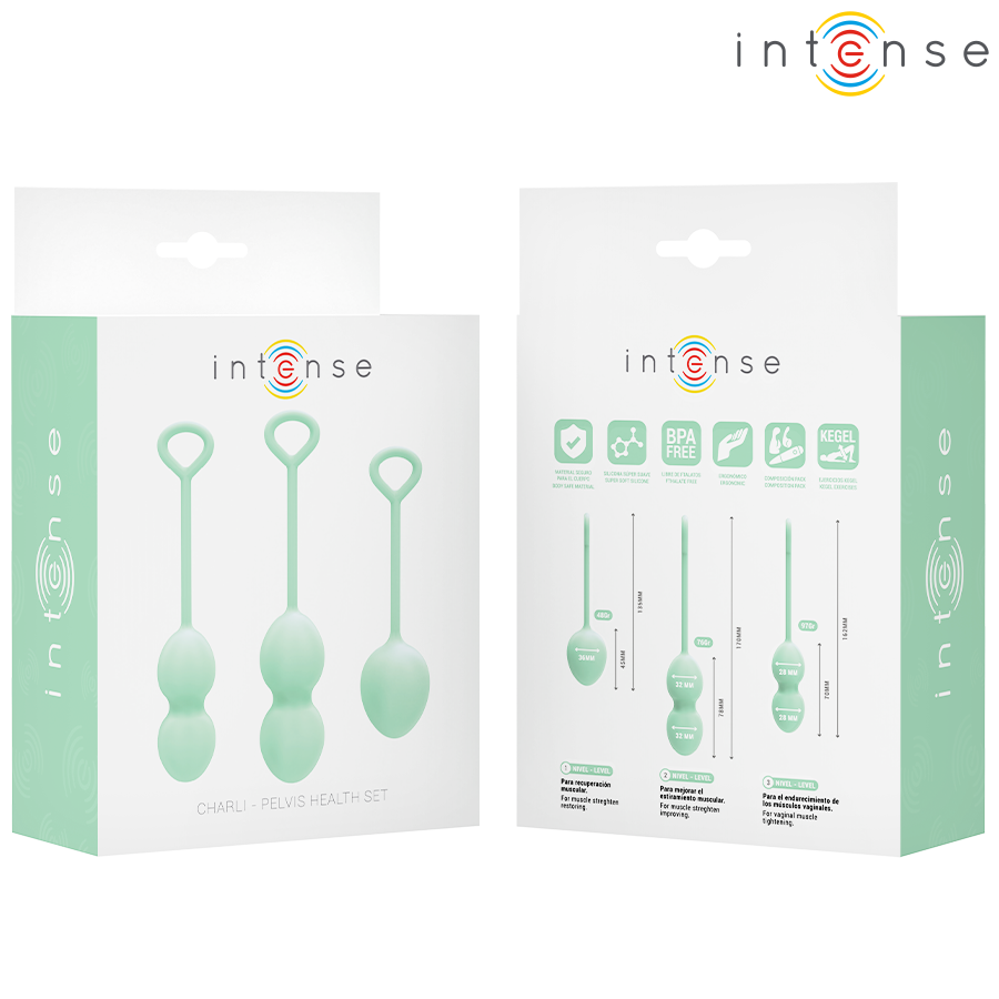 Kit Boules de Geisha Charli 3 Poids Progressifs Vert - Intense