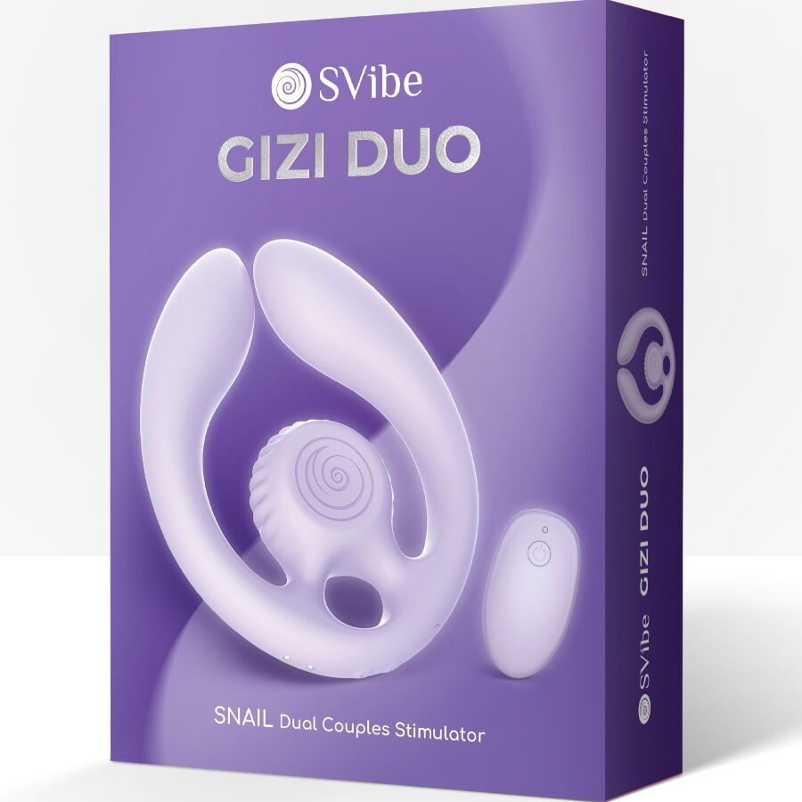 Stimulateur Couples Snail Vibe Gizi Duo Télécommandé Lilas