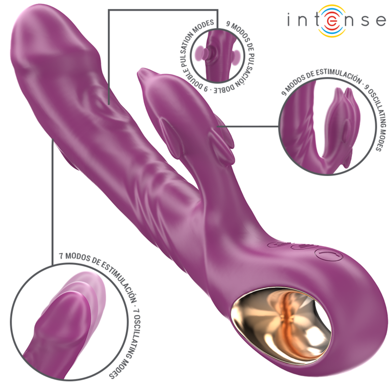 Vibrateur Stimulateur Halle Dauphin Violet - Intense