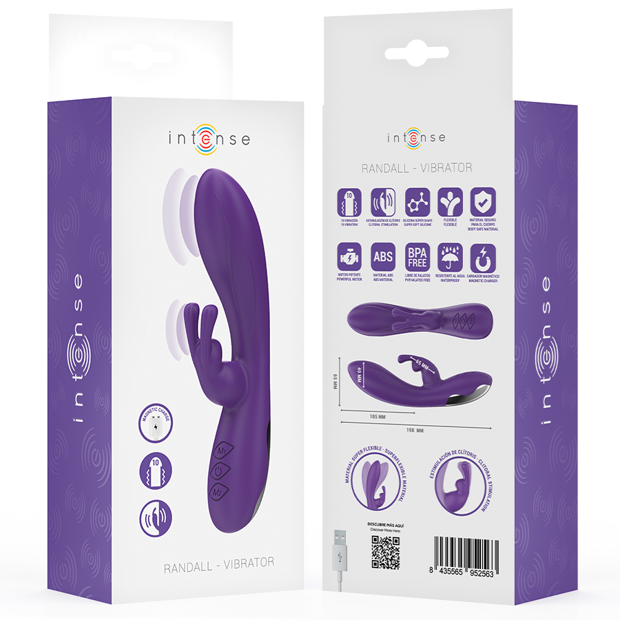 Vibrateur Rabbit Randall 10 Vibrations Violet - Intense