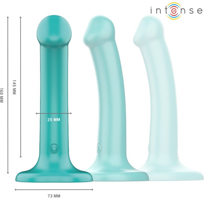 Vibromasseur Katie avec Ventouse 10 Vibrations Bleu - Intense