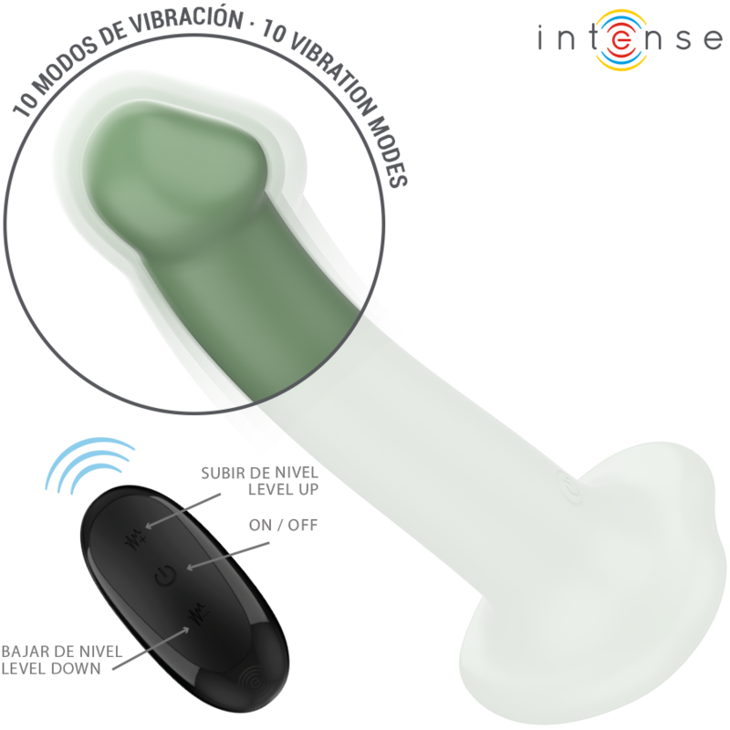 Vibromasseur Becca avec Ventouse Vert - Intense