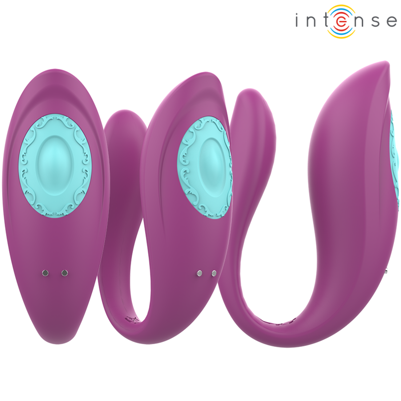 Vibrateur Annie Forme U Violet avec Télécommande - Intense