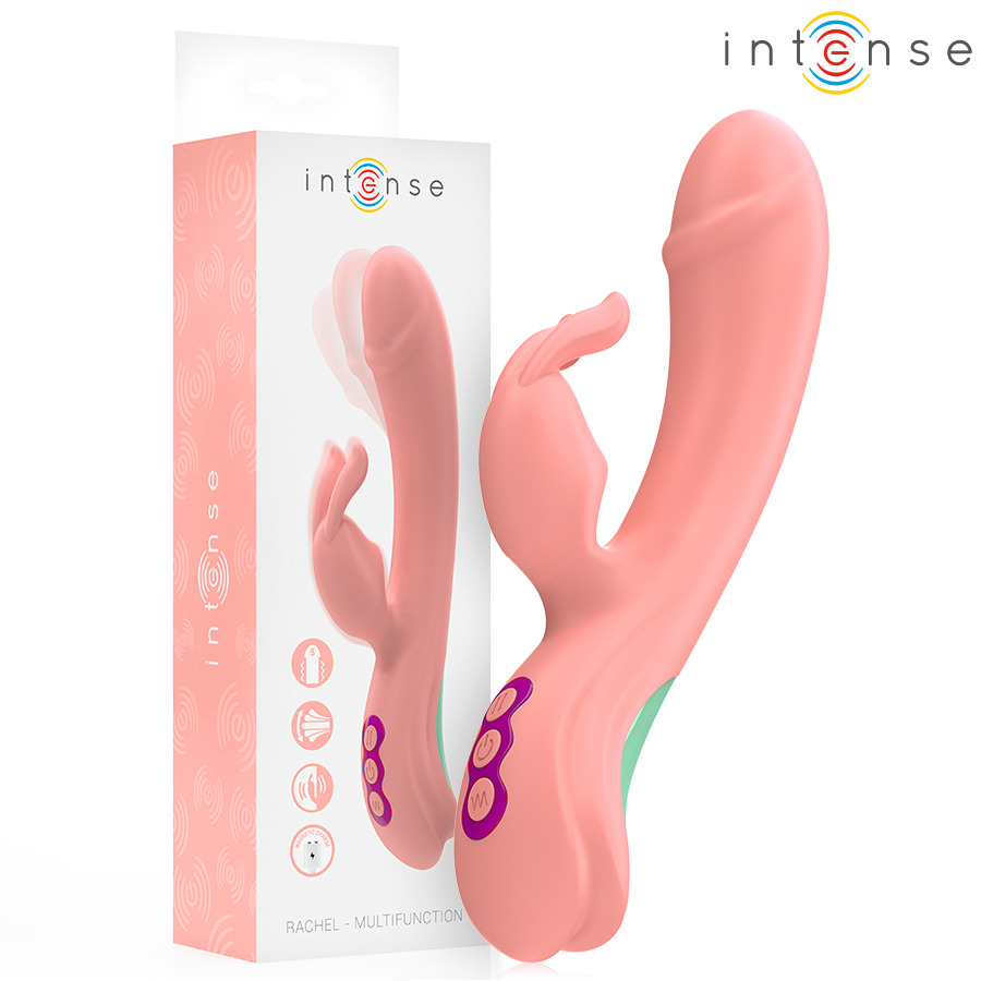 Vibromasseur Rabbit Rachel 5 Vibrations Rose - Intense
