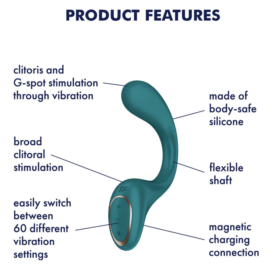 Vibromasseur Rabbit G for Goddess 2 Vert - Satisfyer