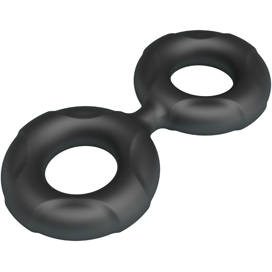 Anneau Pénien Double Radwan Modèle 19 Silicone - Crazy Bull