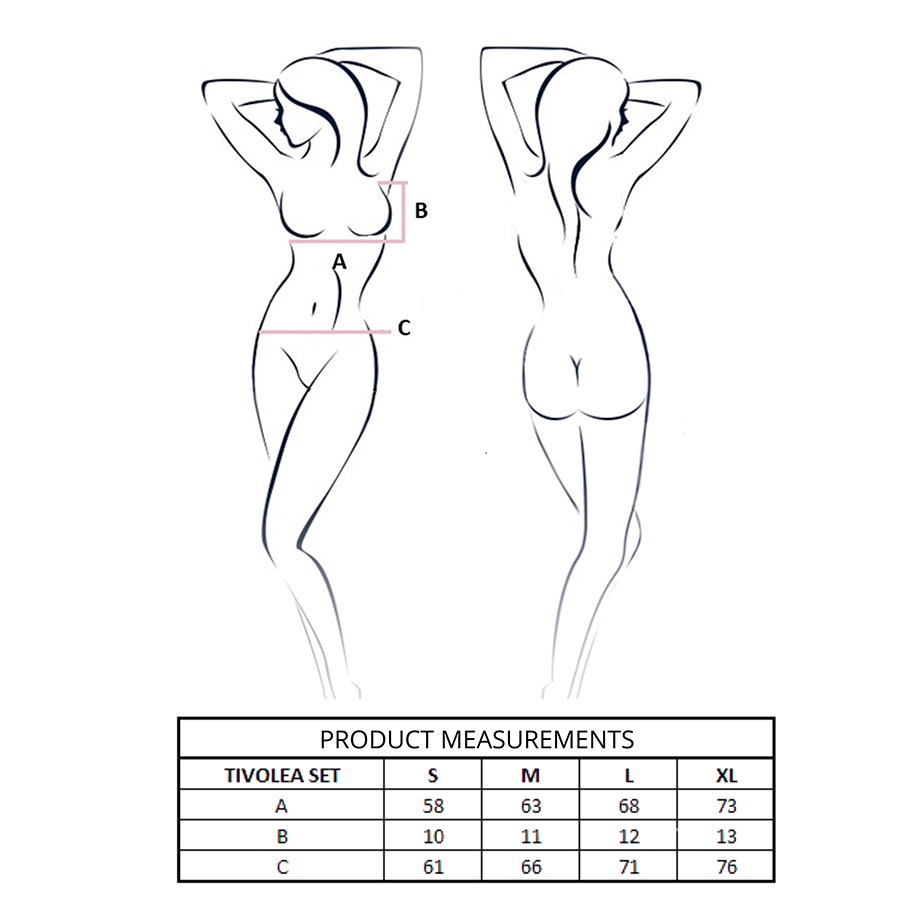 Ensemble Lingerie Soutien-gorge String Tivolea Misty Rose - Passion
