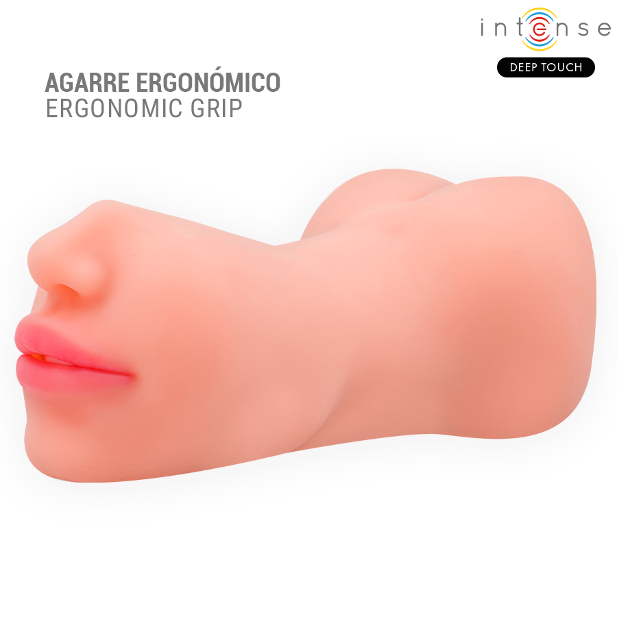 Masturbateur Riley Double Bouche et Vagin - Intense Deep Touch