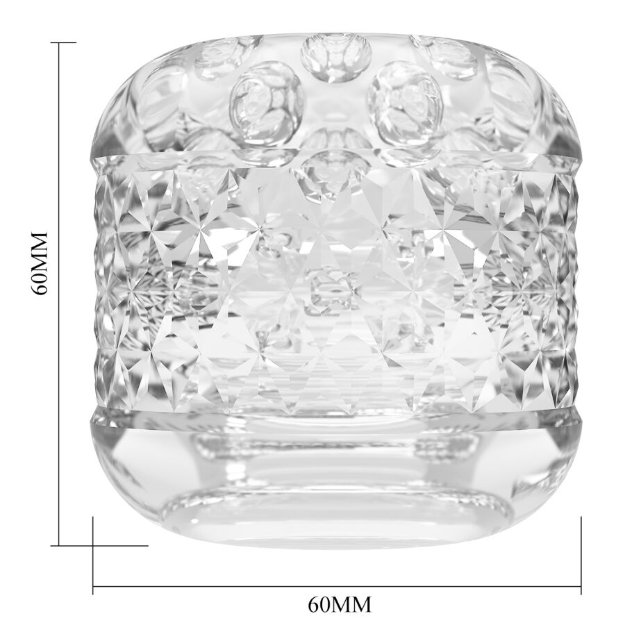 Masturbateur Cary Double Entrée Transparent - Pretty Love
