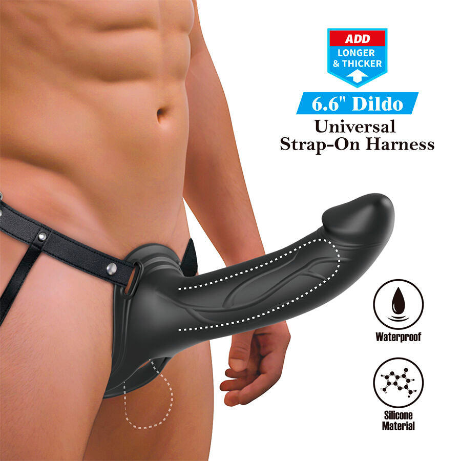 Gode-ceinture Vibrant Landon Black - Pretty Love