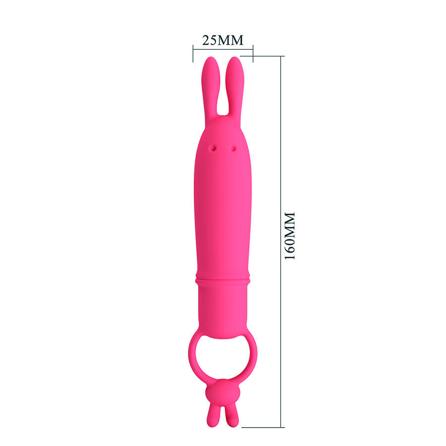 Vibrateur Rabbit Delia avec Anneau - Pretty Love