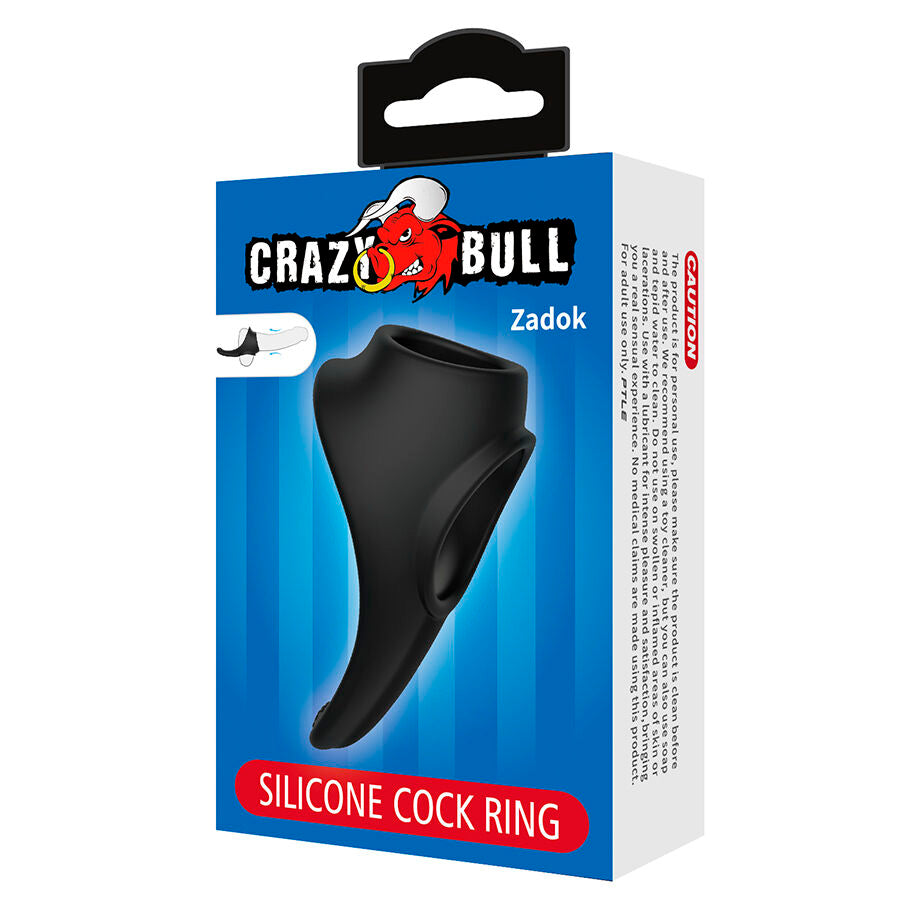 Anneau Pénien Zadok Extenseur Testicules Noir - Crazy Bull