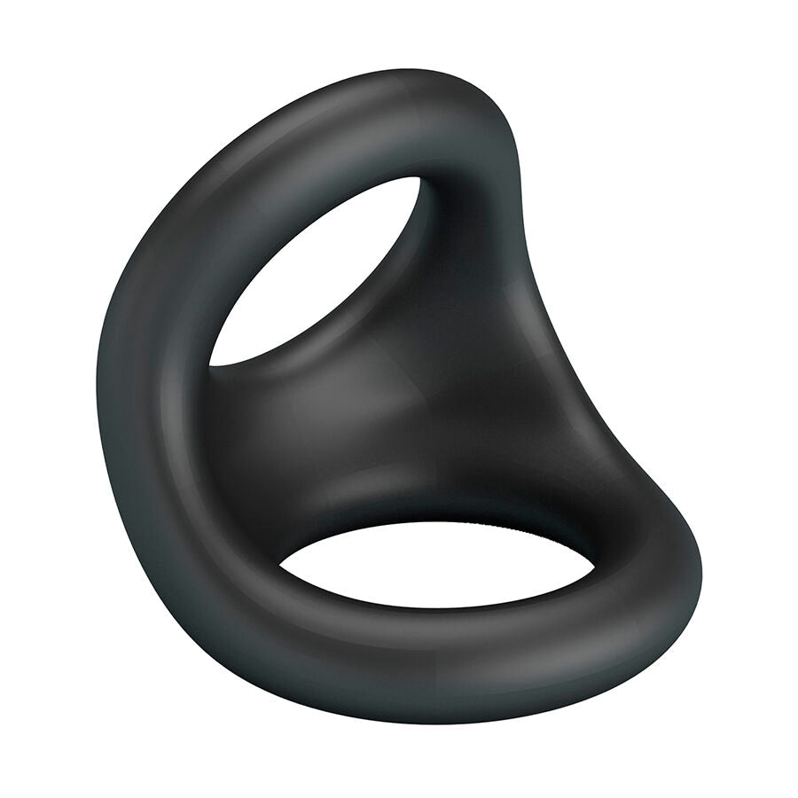 Anneau Pénien Double Nestor Ergonomique Noir - Crazy Bull