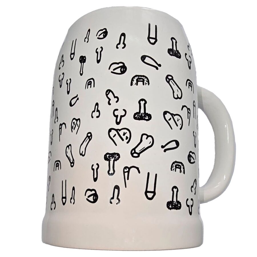 Mug Érotique Pénis 700ml Blanc - Diablo Picante