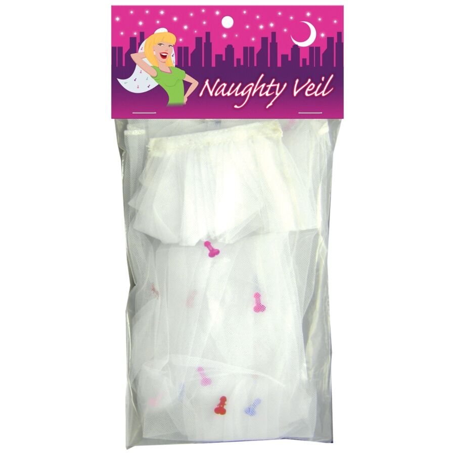 Voile Coquin EVJF avec Confettis Multicolores - Kheper Games