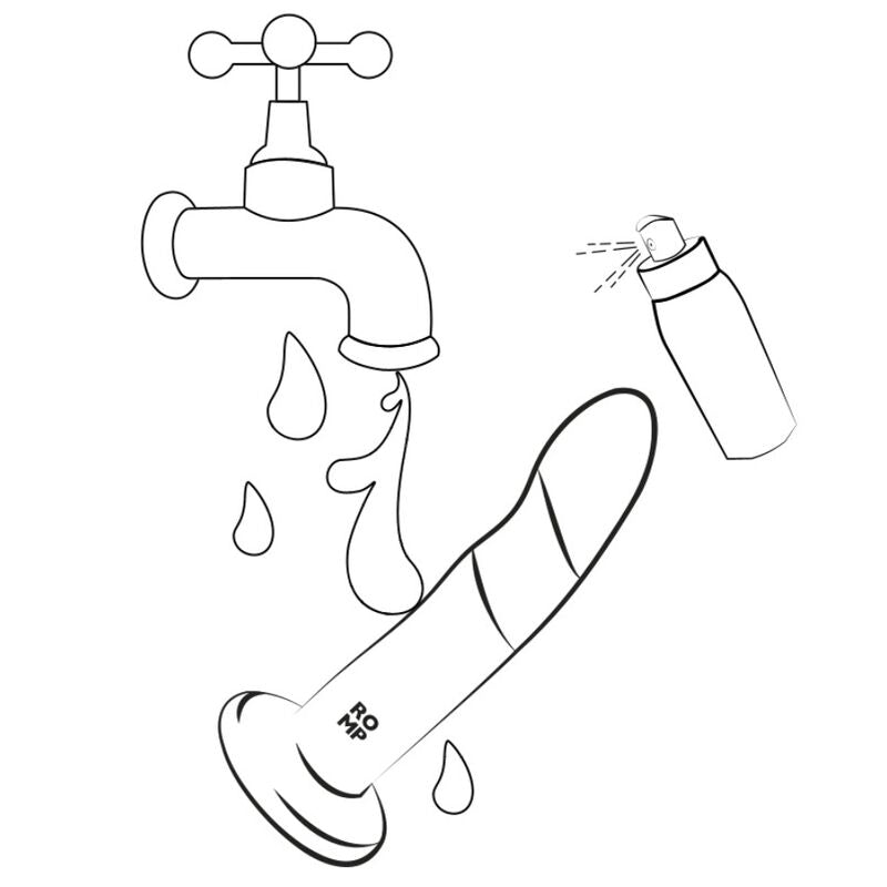 Gode en Silicone avec Ventouse Tricoté Dizi 18 cm - ROMP