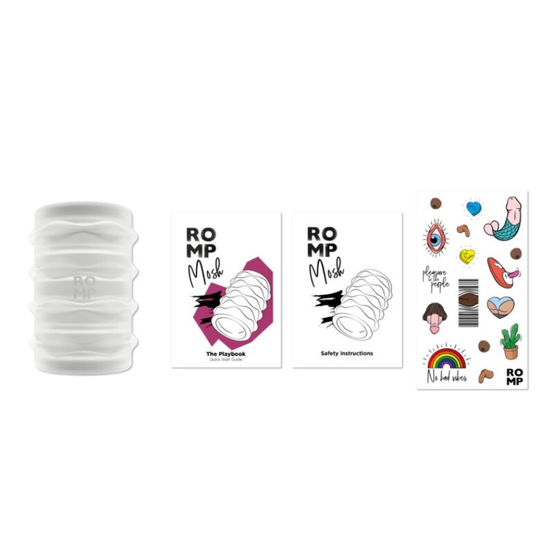 Masturbateur Mâle Transparent Gaine Réversible 6cm - ROMP