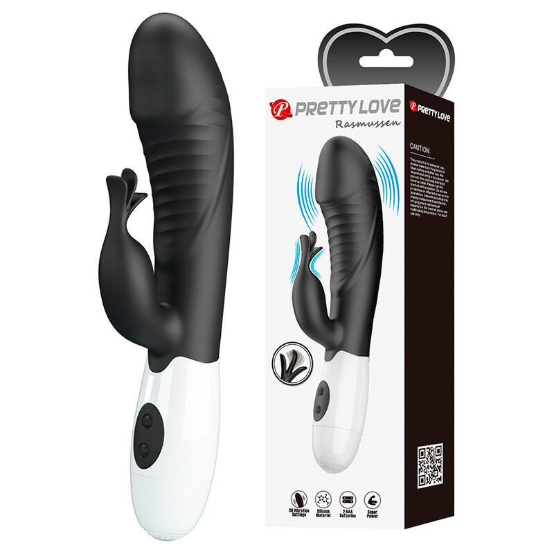 PRETTY LOVE - ROGUE MUSE VIBRATEUR LAPIN 30 FONCTIONS NOIR