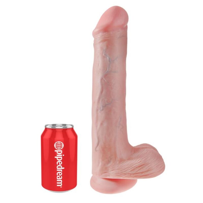 Gode Réaliste avec Testicules et Ventouse 38 cm - King Cock