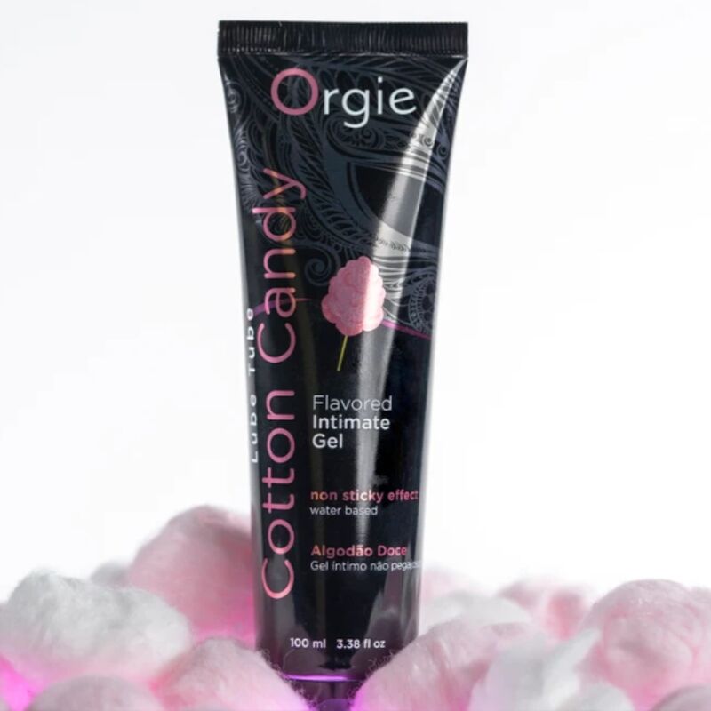 ORGIE - TUBE DE LUBRIFIANT BARBE À PAPA GEL INTIME À BASE DE EAU 100 ML