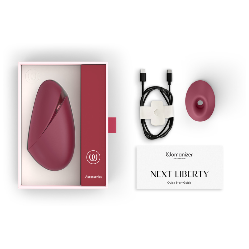 WOMANIZER - STIMULATEUR CLITORIAL 3D NEXT LIBERTY BORDEAUX