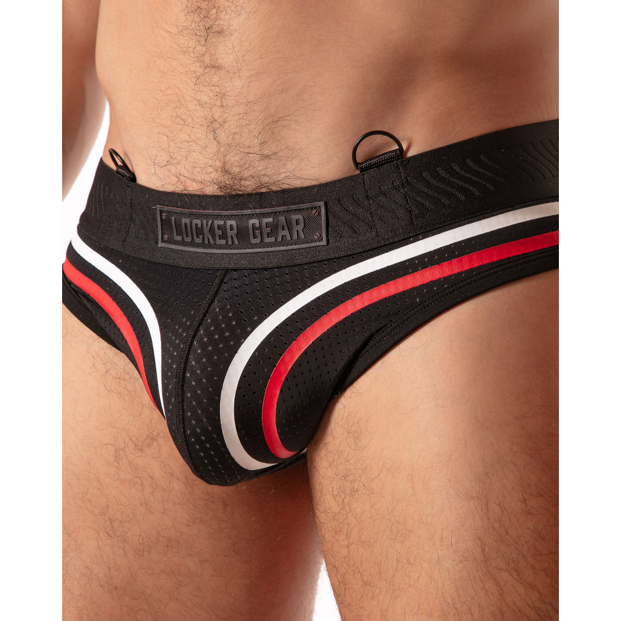 LOCKER GEAR - PISTON JOCK BRIEF SLIP HOMME BLEU S