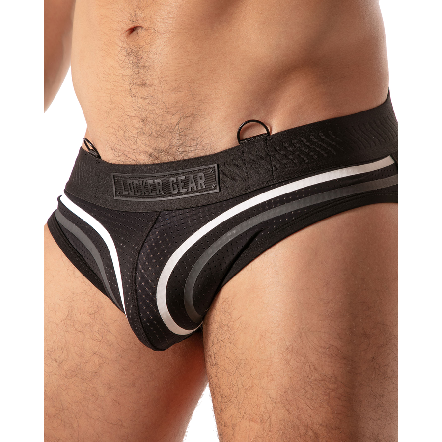 LOCKER GEAR - PISTON JOCK BRIEF SLIP HOMME BLEU S